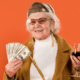 бабушка, вино, деньги