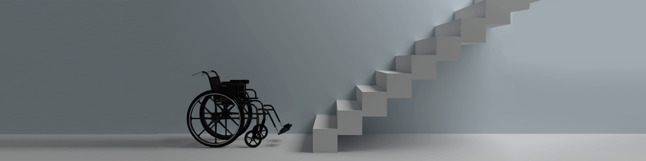 инвалидное кресло, лестница, сложности