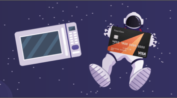 космос, космонавт, микволновая печь, рокетбанк, кредитная карта