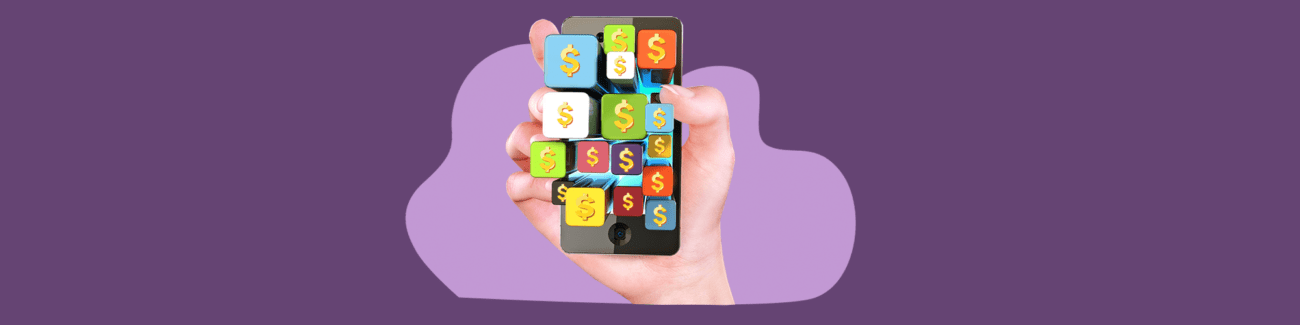 мобильное приложение, телефон, рука, деньги, приложения