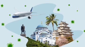 самолет, Сербия, Япония, пальма, Куба
