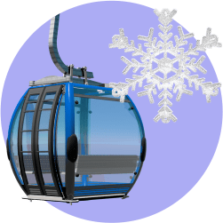 кабинка снежинка