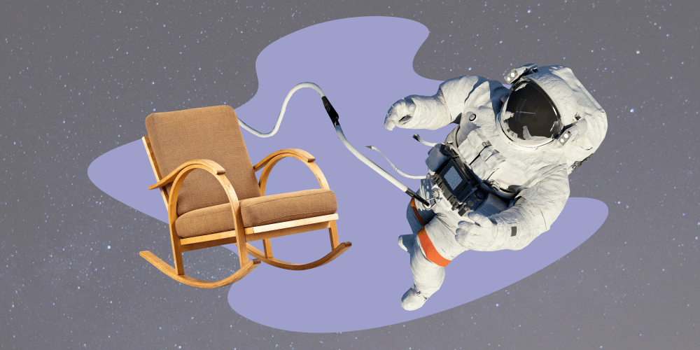 космос космонавт пенсия кресло качалка