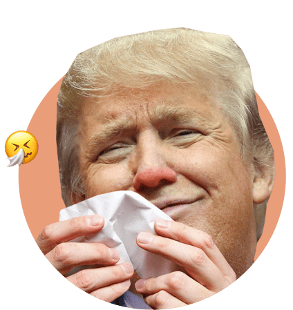 Трамп с носовым платком