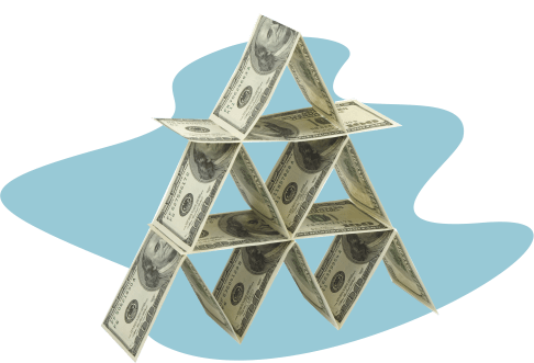 Пирамида из денег