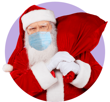 Дед Мороз с антителами от вирусов