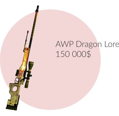Сувенирный AWP Dragon Lore за 150 000$