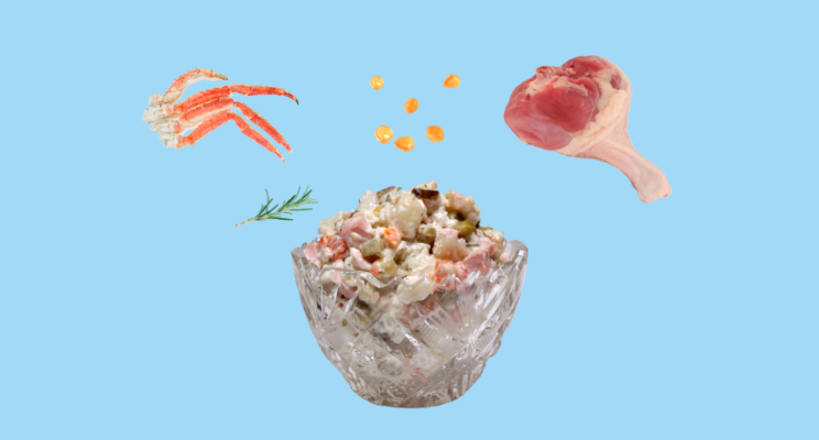 Топ-3 самых дорогих VS самых дешевых блюд на Новый год