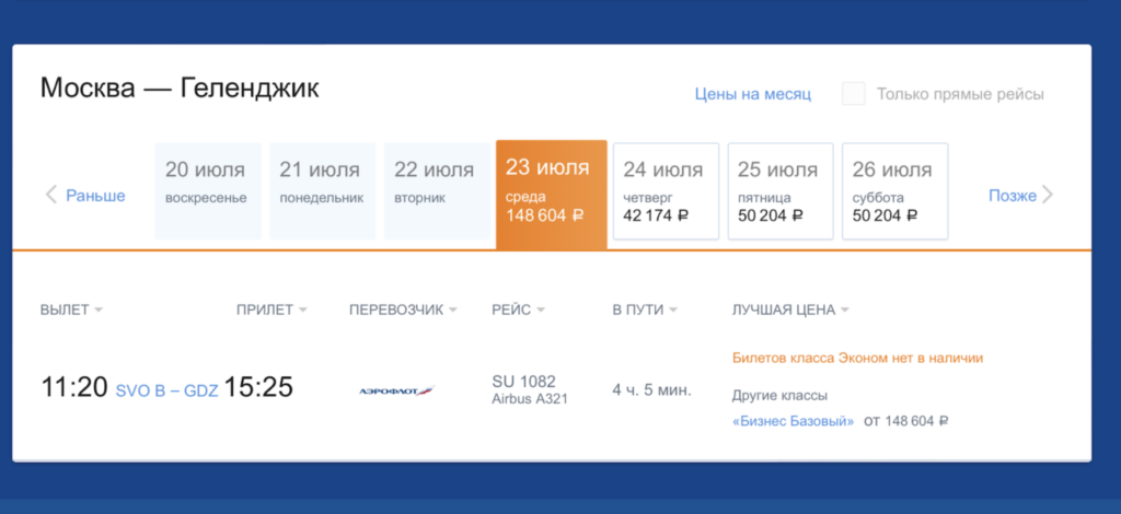Стоимость билетов на ближайший рейс до Геленджика приблизилась к 150 000 рублей - изображение 189